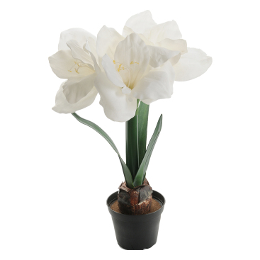 Amaryllis Vit Konstgjord Blomma