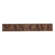 Skylt Man Cave Rustik Brun