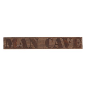 Skylt Man Cave Rustik Brun