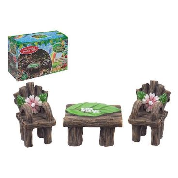 Secret Fairy Garden Bench And Chairs