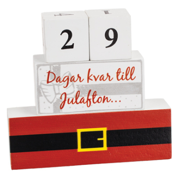 Julkalender/kalender Trä Jul