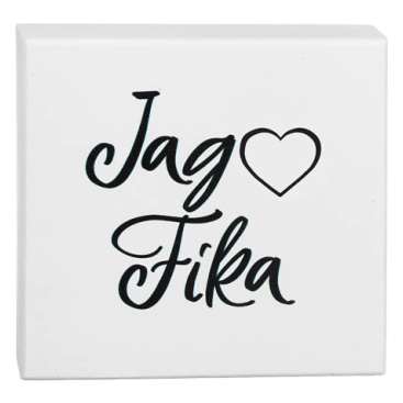 Tavla Vit Trä Fika