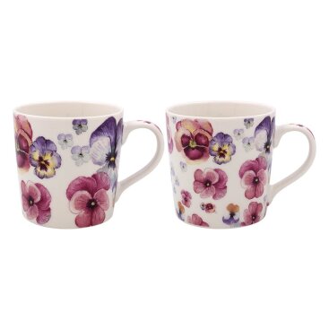 Kaffekopp/mugg - Pensee Blommor