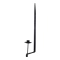 Väggljusstake Ljushållare Svart