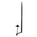 Väggljusstake Ljushållare Svart
