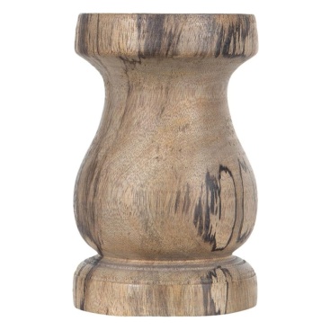 Ljusstake Träljusstake Blockljusstakeantik Trä 14,5 Cm