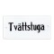 Skylt Emaljskylt Tvättstuga