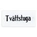 Skylt Emaljskylt Tvättstuga