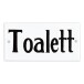 Skylt Emaljskylt Toalett