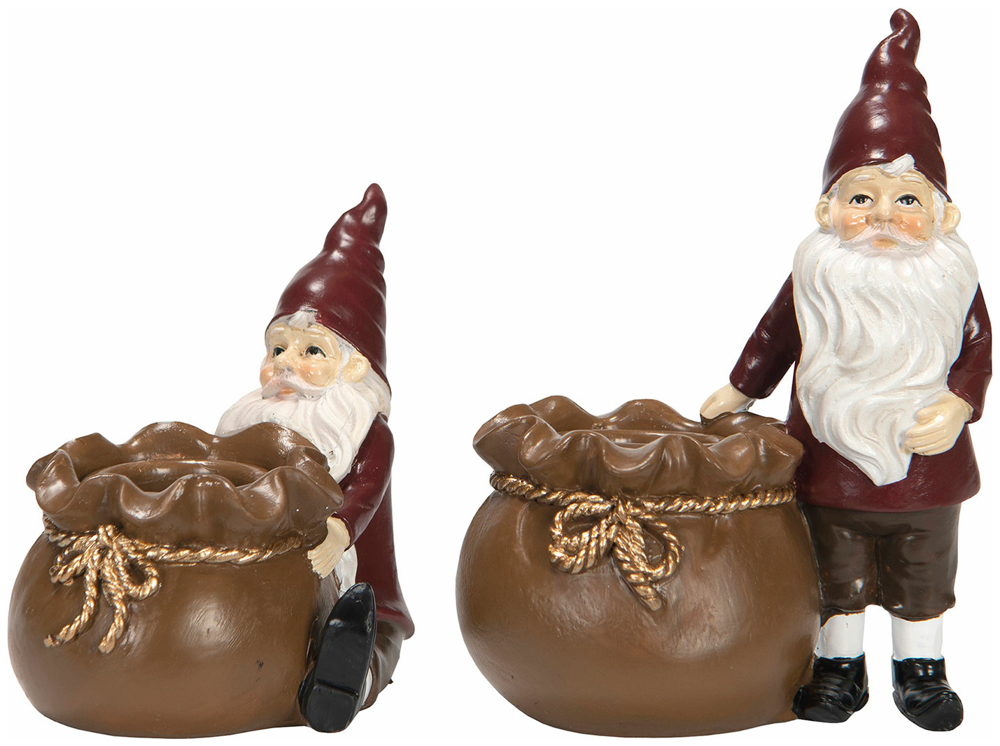 Ljusstake Tomte Sittande tomte