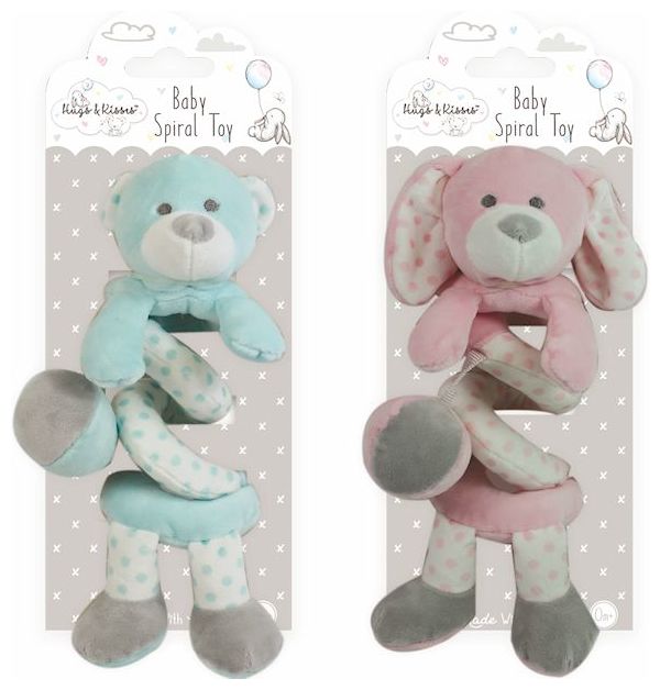 Mjukdjur Gosedjur Leksak Spiral Turkos