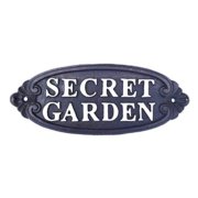 Gjutjärnsskylt Secret Garden